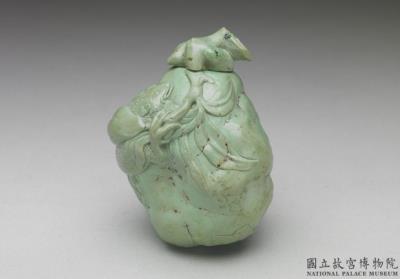 图片[3]-Turquoise snuff bottle in the shape of a partially opened pomegranate, 18th century, Qing dynasty-China Archive